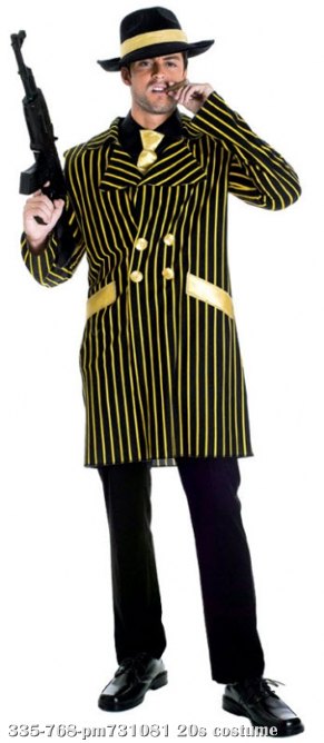 20s Gangster Adult Costume Large 20s Gangster Adult Costume Large