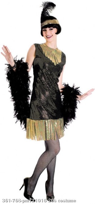 20s Art Deco Flapper Adult Costume 20s Art Deco Flapper Adult Costume