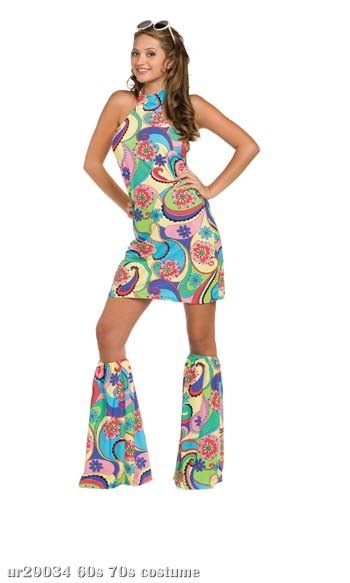 60's Girl Far Out Adult Costume 60's Girl Far Out Adult Costume