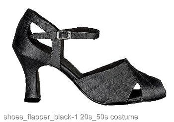 1920s Black Flapper Shoes 1920s Black Flapper Shoes