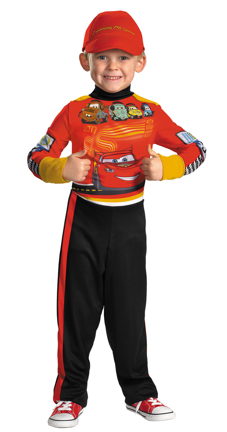 Kids Classic Lightning Mcqueen Pit Crew Costume