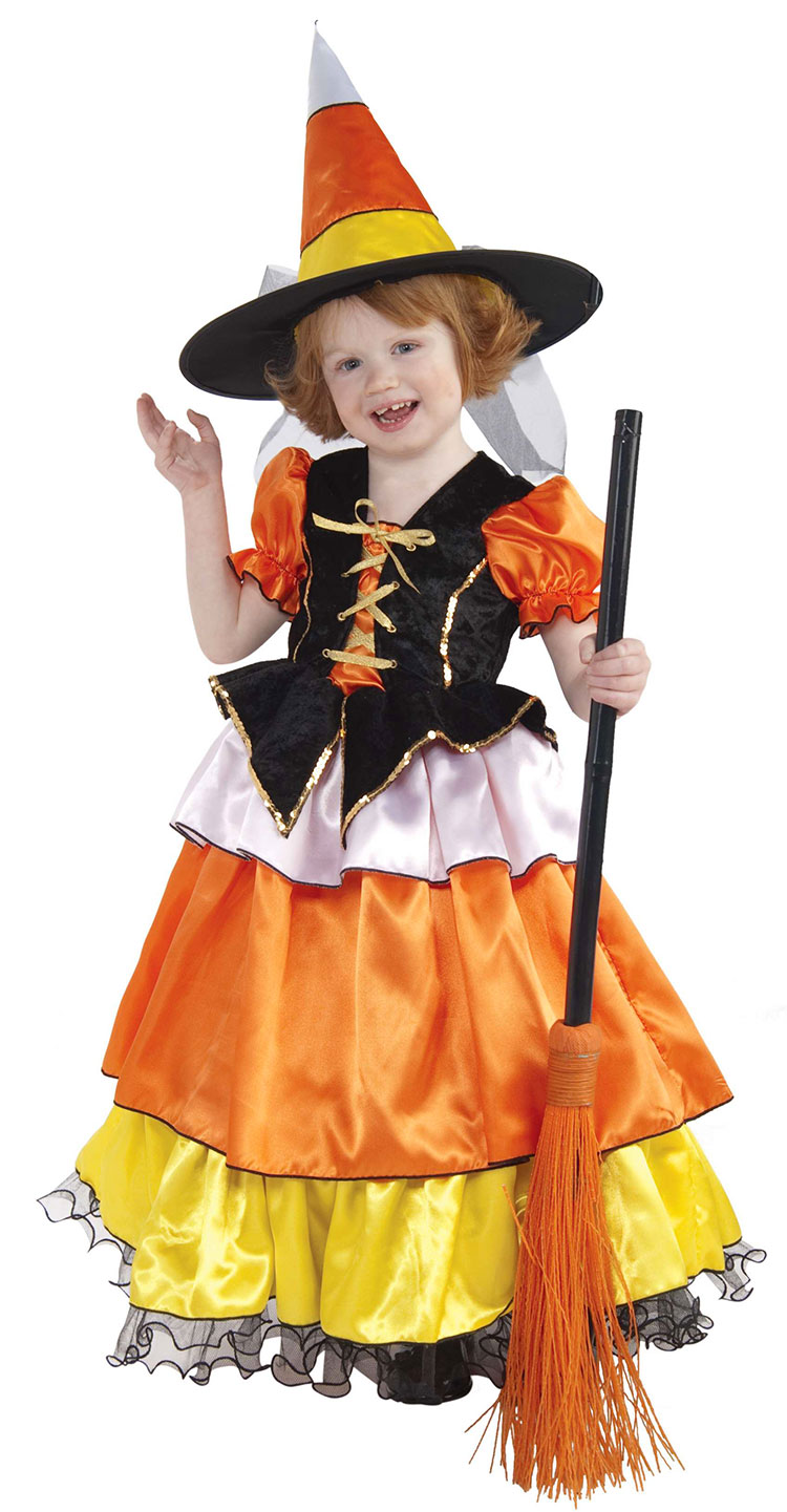 Toddler Candy Corn Witch Costume