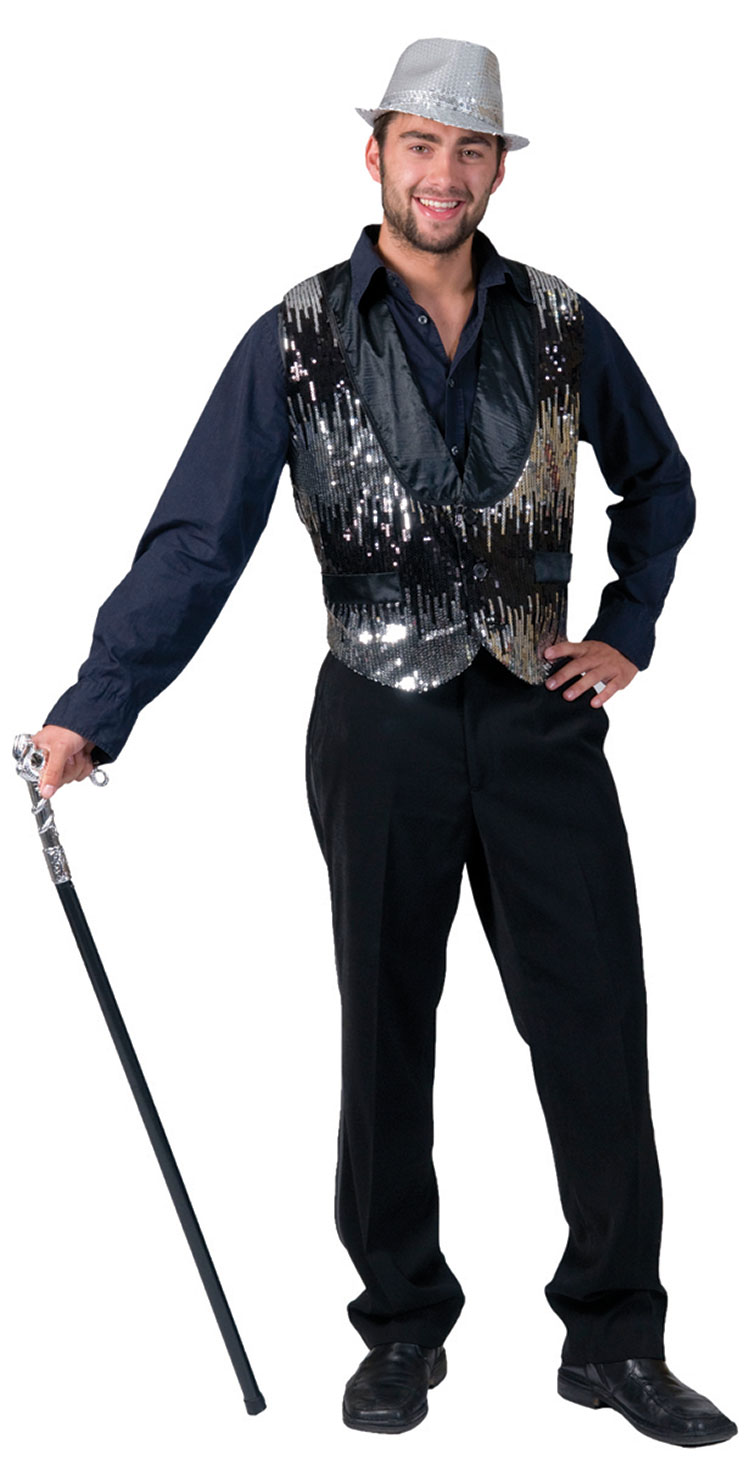 Silver All That Jazz Costume Vest