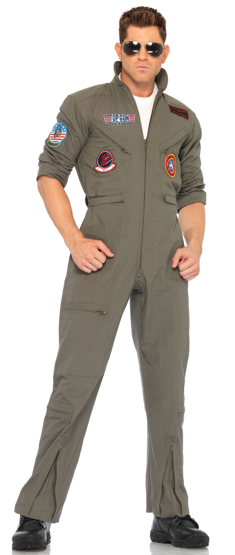 Men's Top Gun Flight Suit Costume