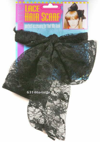 80's Lace Hair Scarf