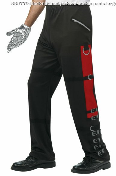 Black Michael Jackson Buckle Pants