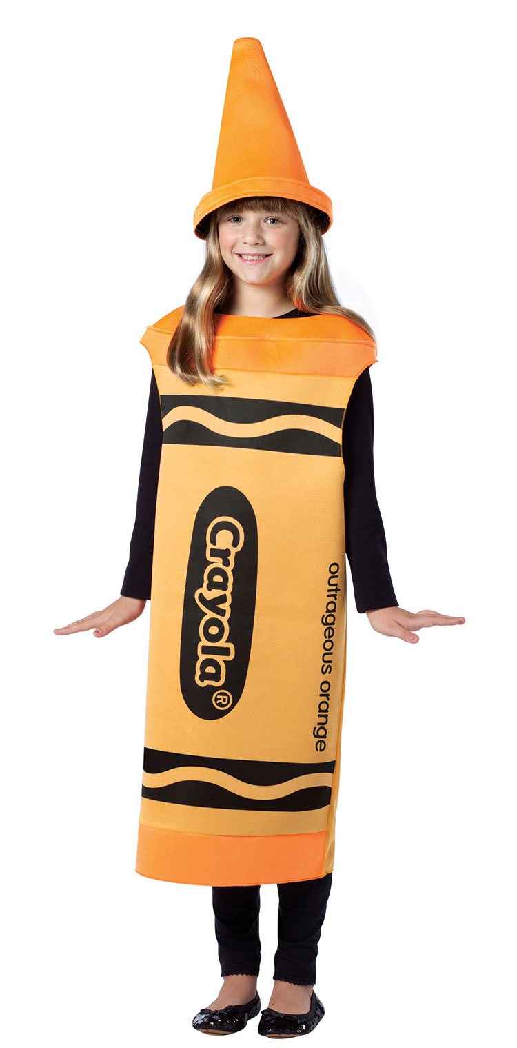 Tween Outrageous Orange Crayola Costume