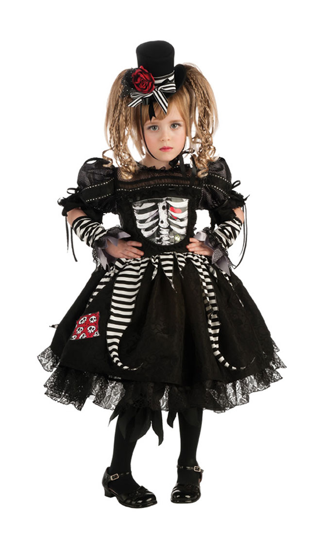 Girls Bones Costume