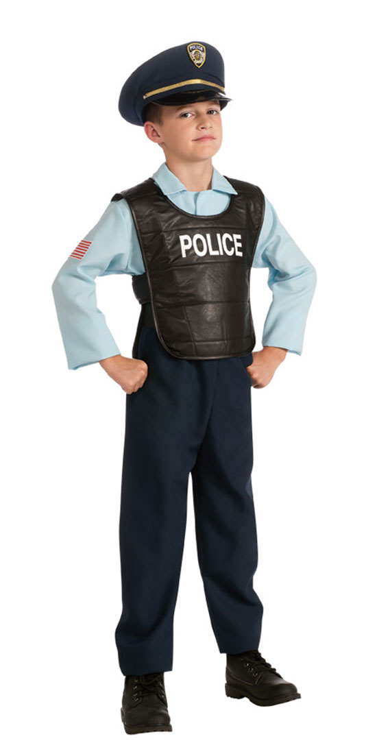 Kids Deluxe Police Officer Costume