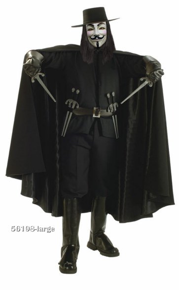 Super Deluxe V for Vendetta Costume Super Deluxe V for Vendetta Costume