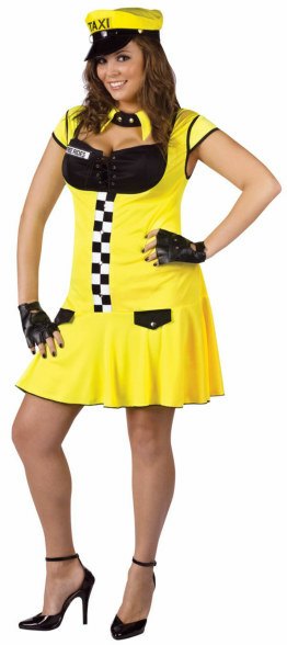 Plus Size Sexy Taxie Cabbie Costume Plus Size Sexy Taxie Cabbie Costume