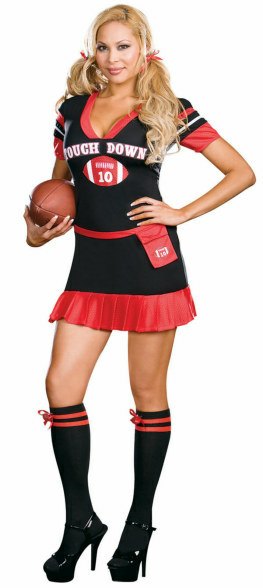 Plus Size Sexy Touch Down Football Costume