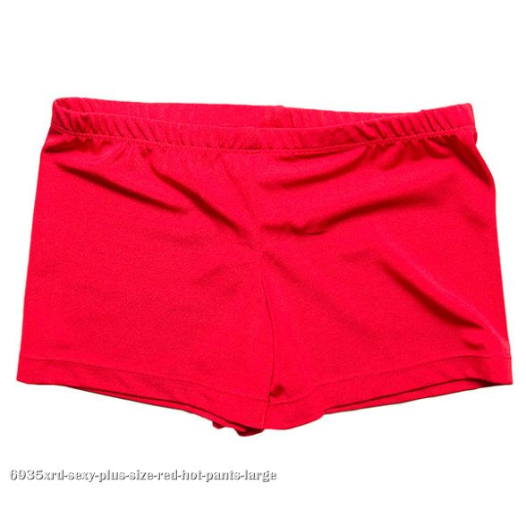 Sexy Plus Size Red Hot Pants