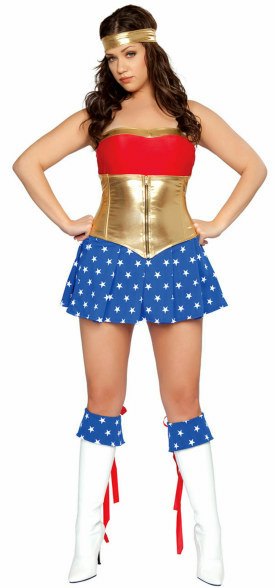 XL Deluxe Sexy Super Heroine Costume