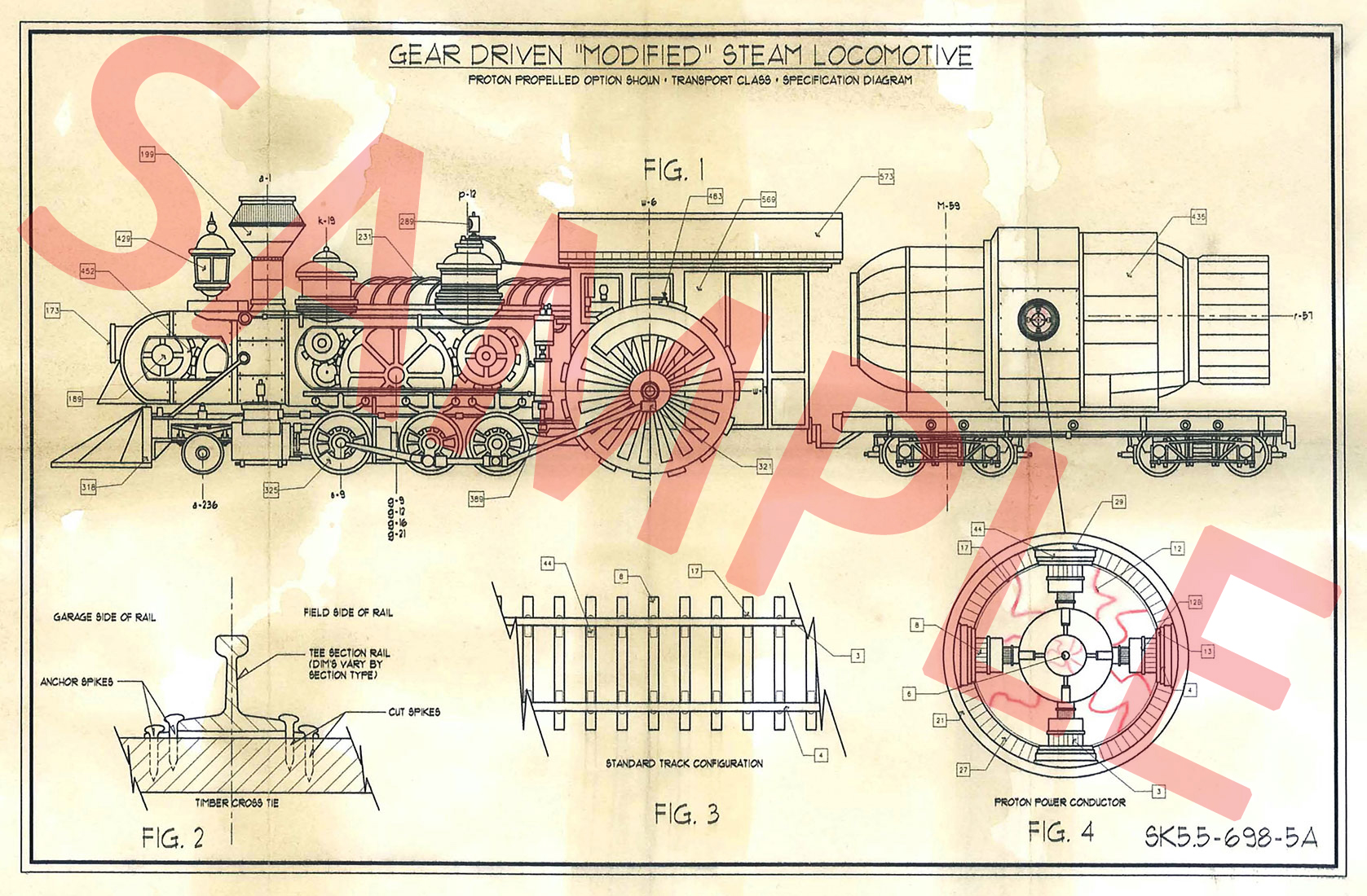 Steampunk Train Architect Plan