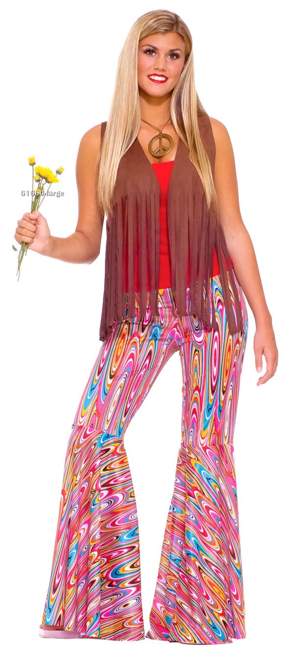 Wild Swirl Bell Bottom Pants