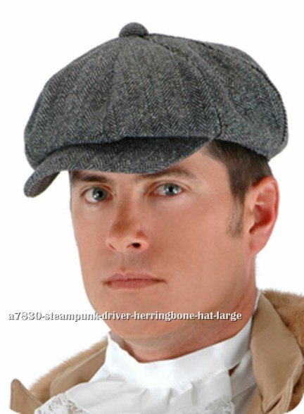 Steampunk Driver Herringbone Hat