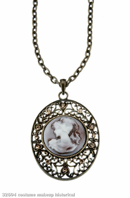 2.5" Oval Victorian Cameo Pendant 2.5" Oval Victorian Cameo Pendant