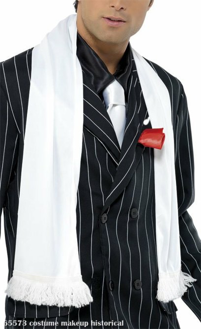 1920's (White) Adult Scarf with Tassels 1920's (White) Adult Scarf with Tassels