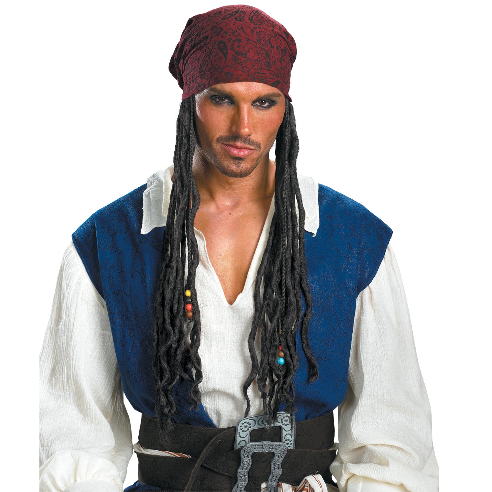 Pirates of the Caribbean - Captain Jack Sparrow Headband With Ha