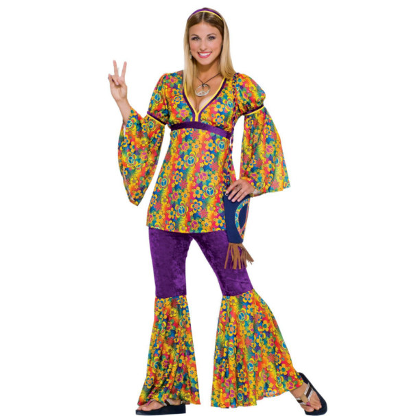 Purple Haze Hippie Adult Costume