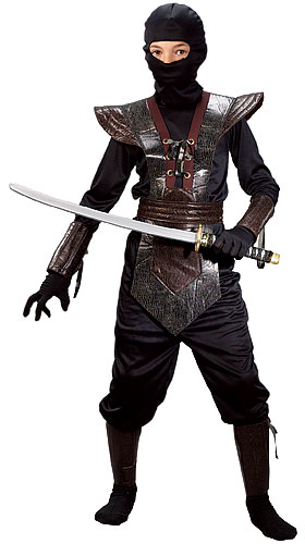 Kids Leather Ninja Costume