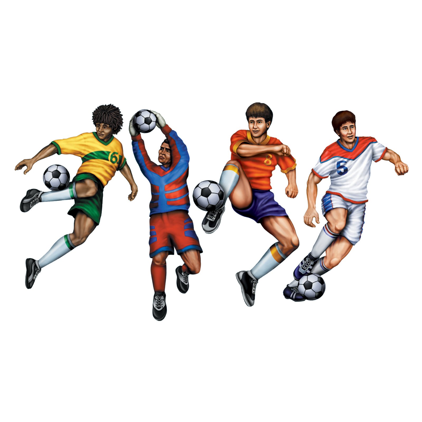 20" Soccer Cutouts (4 count) 20" Soccer Cutouts (4 count)