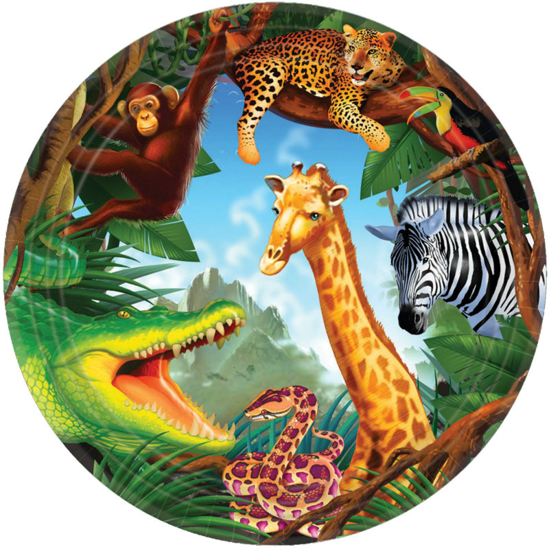 Safari Dinner Plates (8 count)
