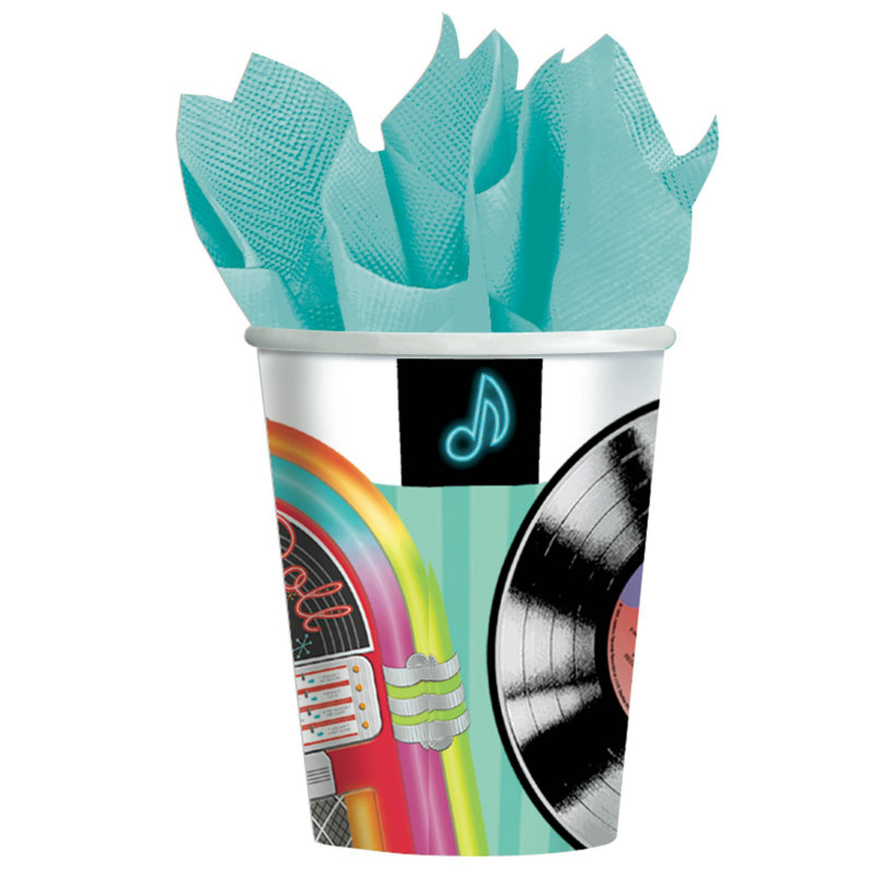Sock Hop 9 oz. Paper Cups (8 count)