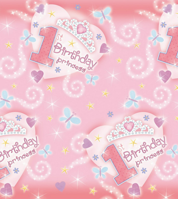 1st Birthday Princess Paper Tablecover 1st Birthday Princess Paper Tablecover
