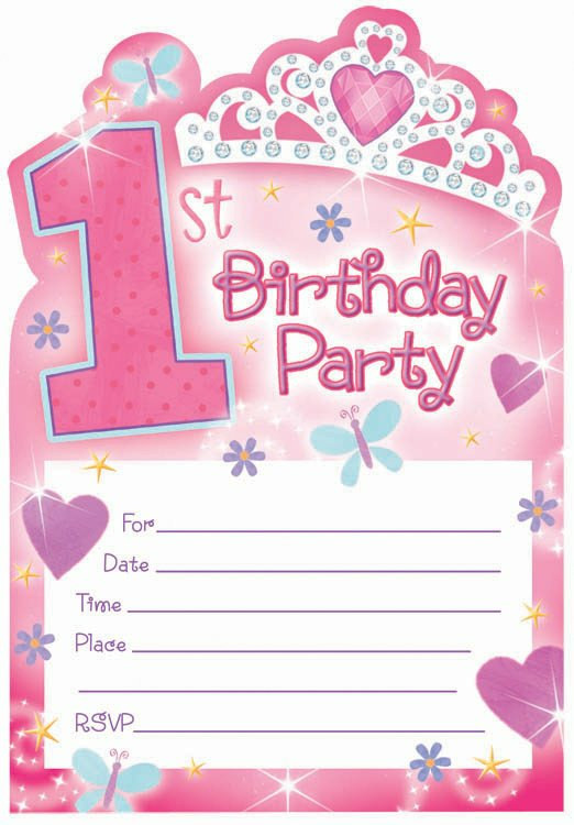 1st Birthday Princess Postcard Invitations (20 count) 1st Birthday Princess Postcard Invitations (20 count)