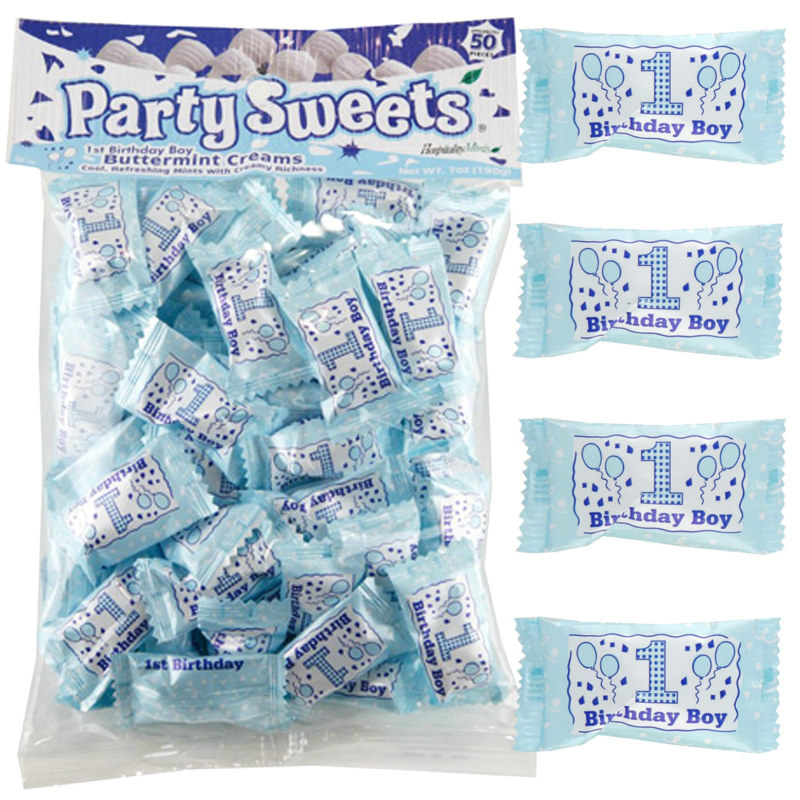 1st Birthday Boy Party Mints (7 oz.) 1st Birthday Boy Party Mints (7 oz.)