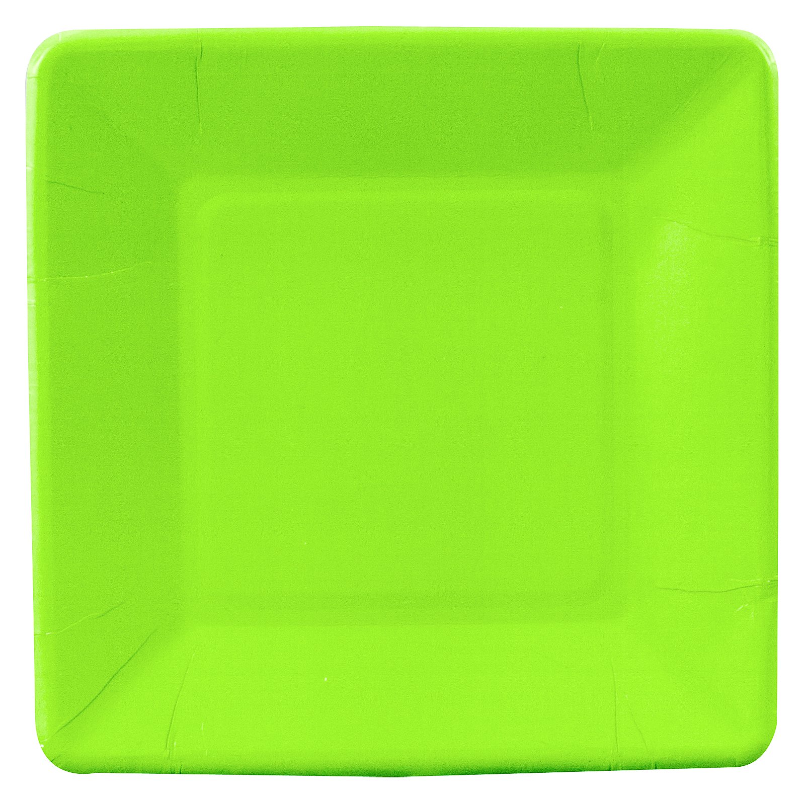 Fresh Lime (Lime Green) Square Dessert Plates (18 count)