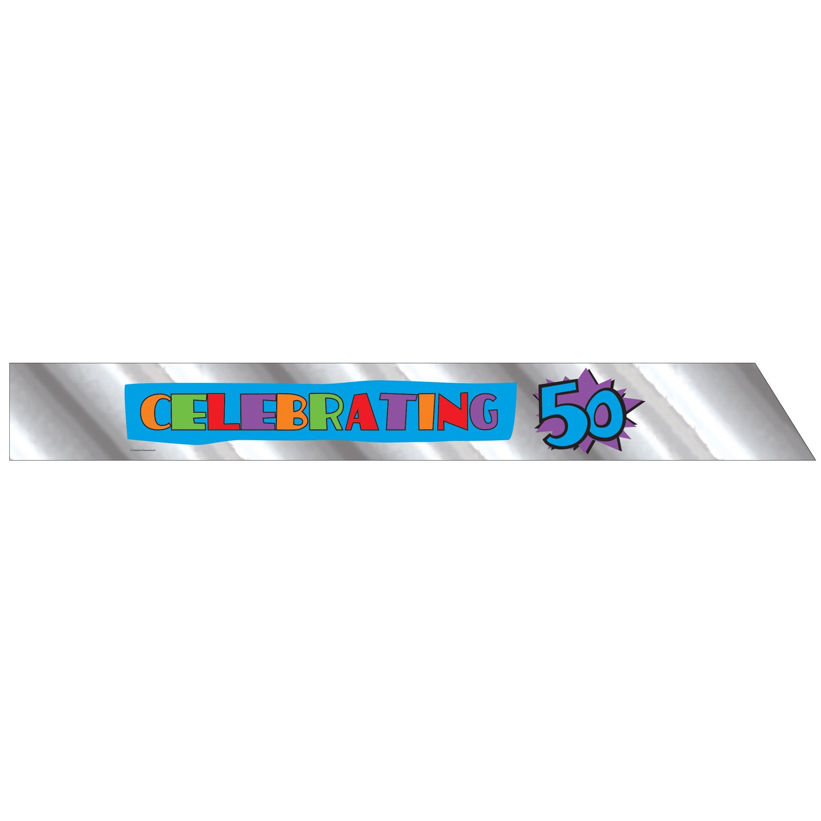 "50" Foil Sash "50" Foil Sash