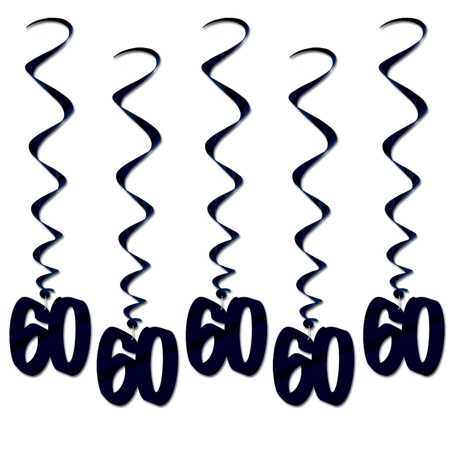 "60" Hanging Whirls (5 count) "60" Hanging Whirls (5 count)