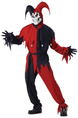 Evil Jester Plus Size Adult Costume