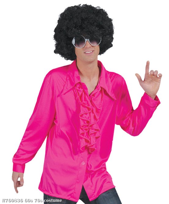 Neon Pink Disco Shirt : Costumes Life