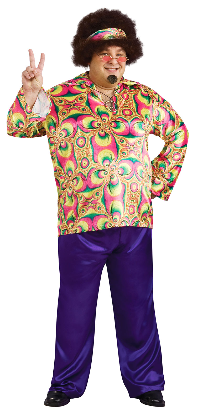 Plus Size Purple Daze Hippie Costume : Costumes Life