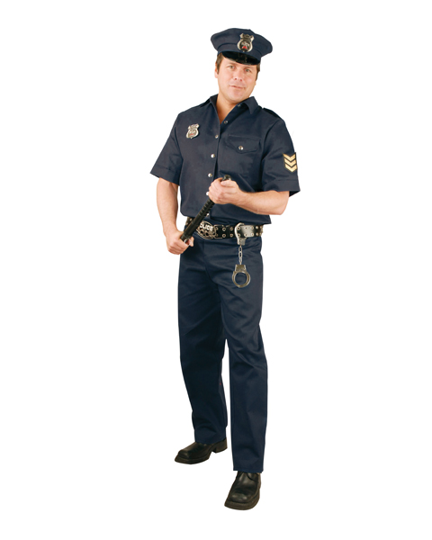Mens Size Plus Police Costume : Costumes Life